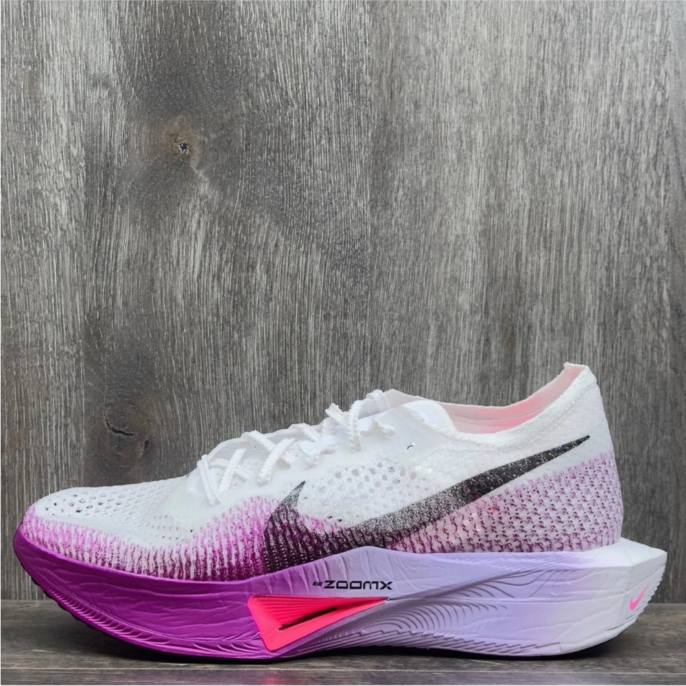 Nike ZoomX 🔥 Vaporfly Next% 3 White Vivid Purple DV4129-104 Men's Size 12 13 NEW - Picture 1 of 15